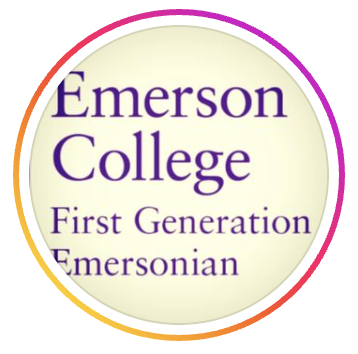 Instagram logo for Emerson's First-Generation Student Organization.