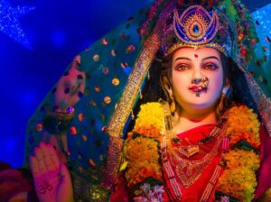 A Durga Devi temple in Mumbai, India. Photo Credit: Sonika Agarwal. 