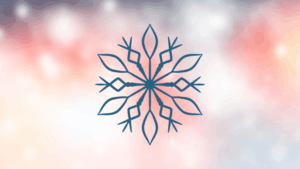 Abstract snowflakes in dark purple fading to gray.