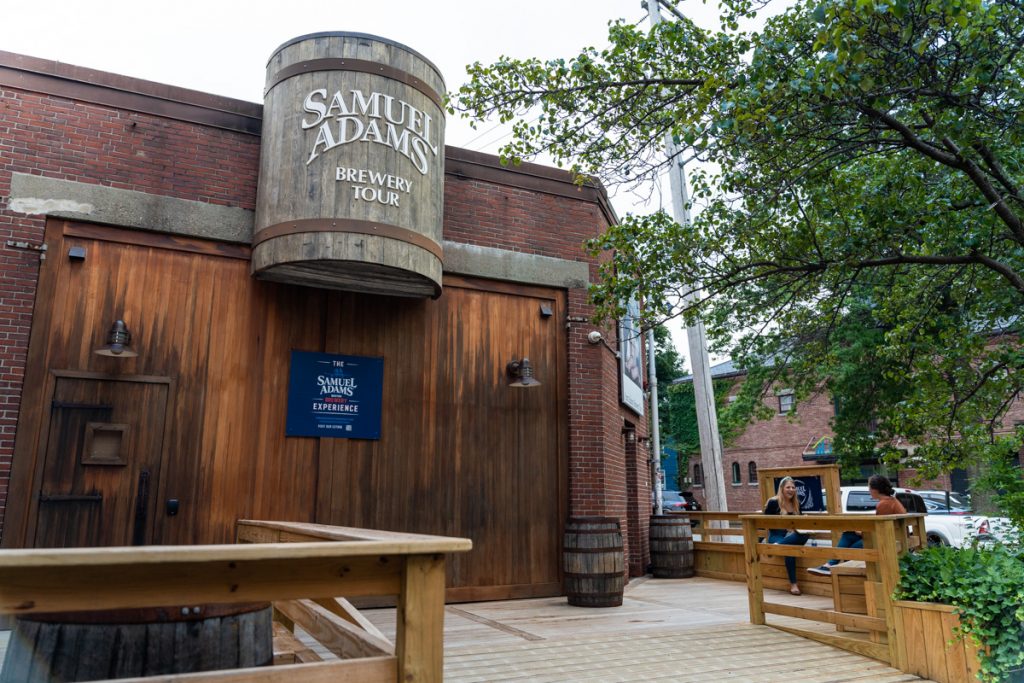 The outside of the Samuel Adams Brewery