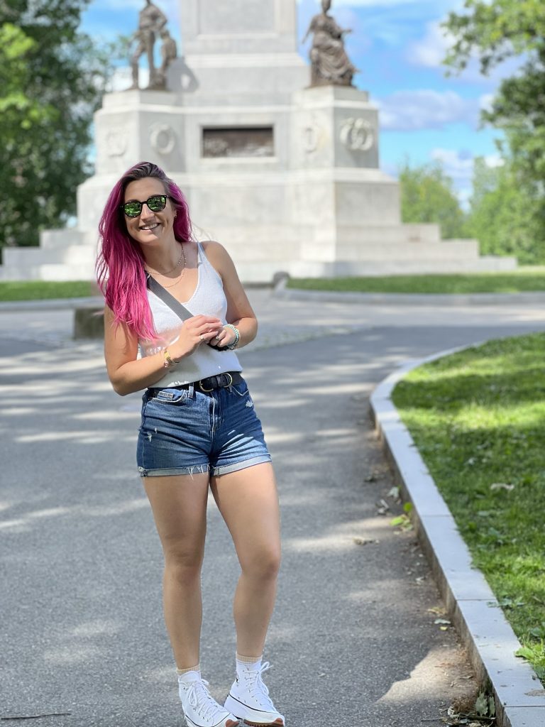 Creative Writing MFA student Ashling Chupak on a walk through the Boston Common near Emerson's campus