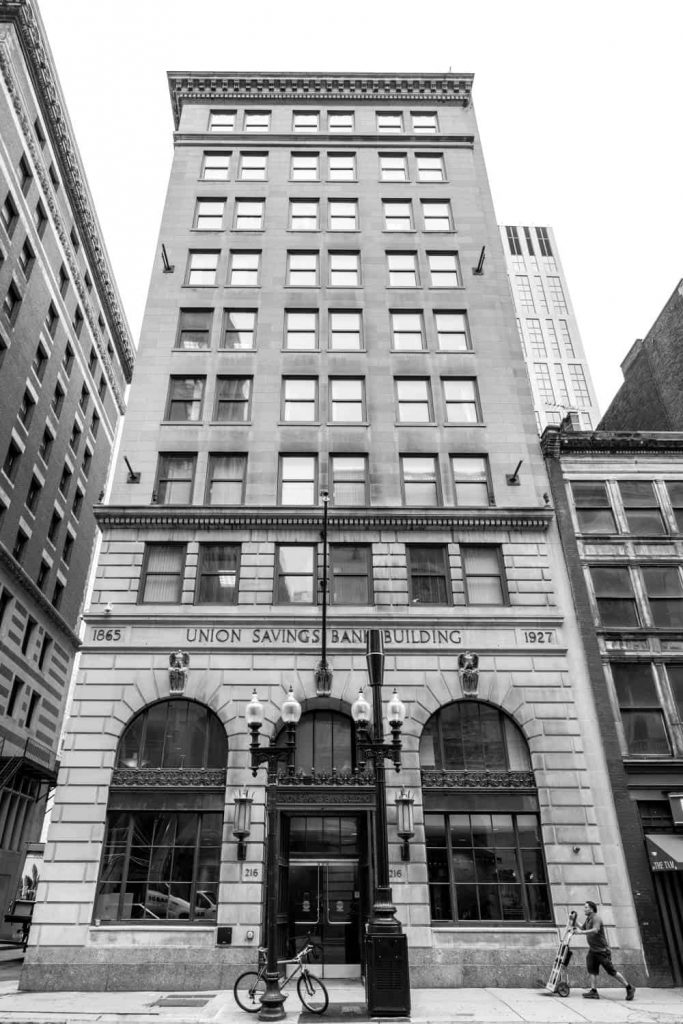 Entrance of 216 Tremont, home of Student Accessibility Services