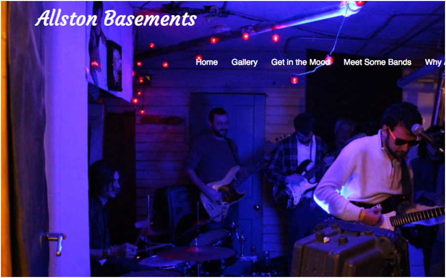 home page of Allston Basements