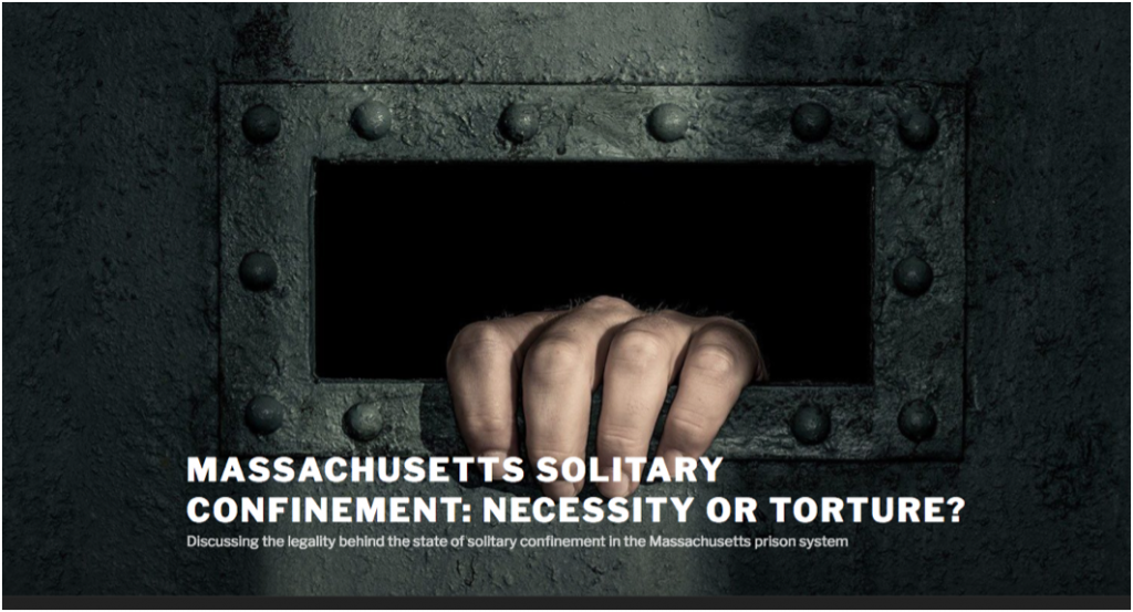 home page image of Massachusetts Solitary Confinement website