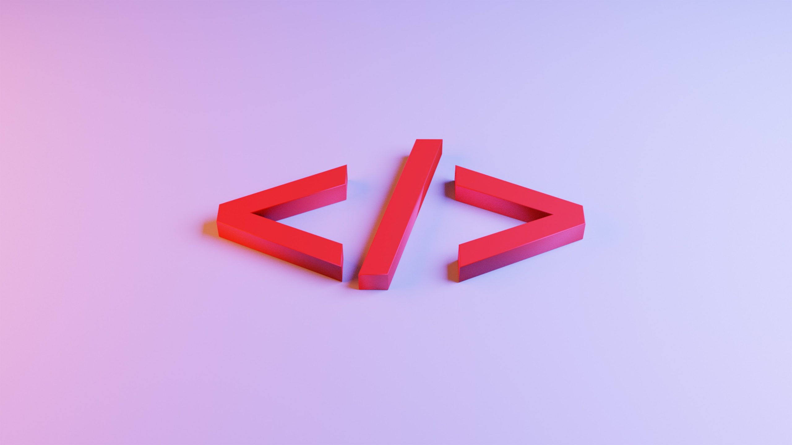 3D version of the HTML editor symbol ().