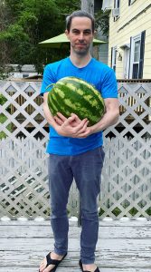 Dan holding watermelon